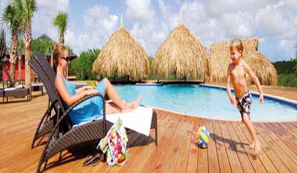 Aangepaste bungalow Curacao 6p.
