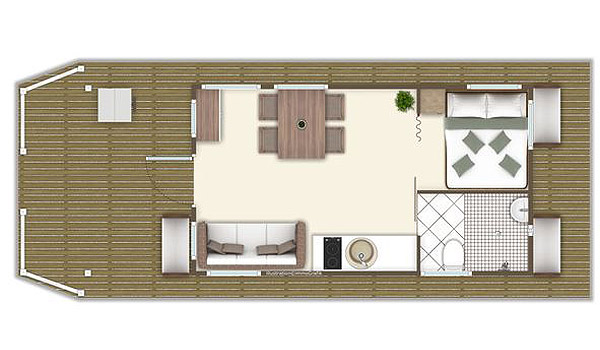 Brandenburg Bungalowboot